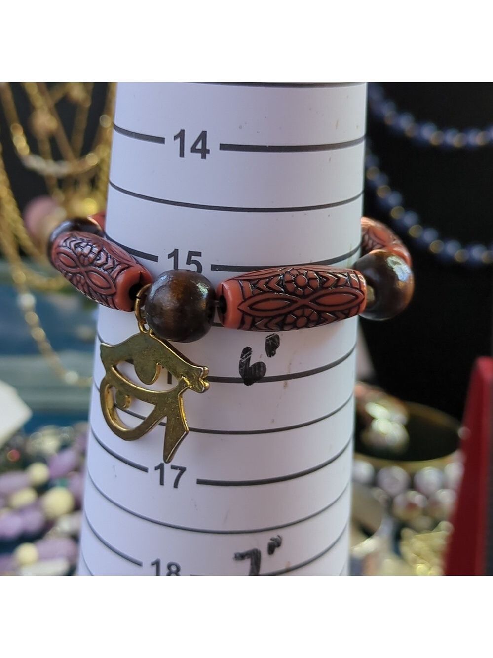 🎉5x $25🎉 Bracelet , charm of the Eye of Horus, an‎ ancient Egyptian symbol.